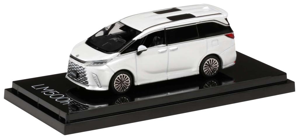 HJ64 LEXUS LM 500h Sonic Quartz Finished Model 1/64 (RHD) / 6-seater