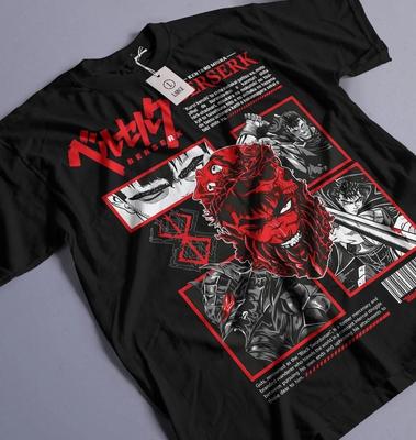 Anime Berserk Guts Black T Shirt Size S - 5XL Unisex T-Shirt