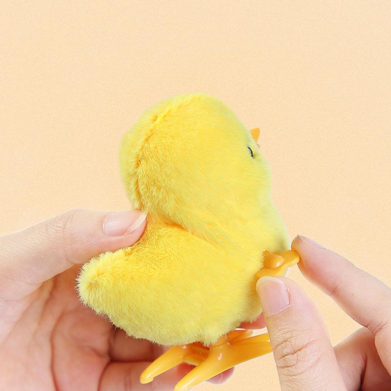 Hüpfende Ente Aufziehspielzeug - Realistische Plüsch-Hühnerenten-Simulation, Lustiges interaktives Tier-Spielzeug für Kinder Geburtstagsgeschenk