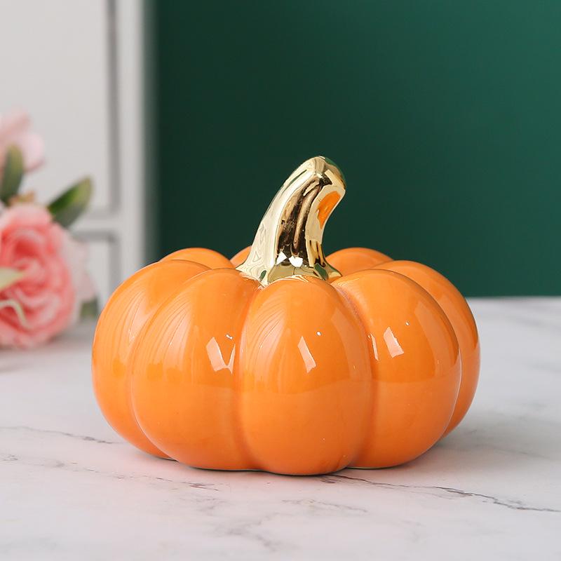 Creative Ceramic Pumpkin Ornament for Kids’ Rooms, Blessings, Weddings, and Home Decor