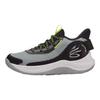 Under Armour Serie Curry Scarpe da basket basse leggere comode antiscivolo resistenti per bambini Scarpe da basket per bambini Grigio Nero 3026623-102