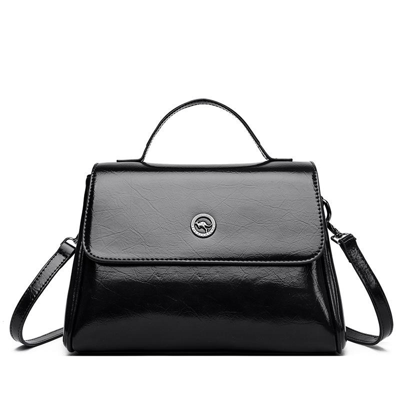 Frühling Neue Mode Einfache Damen Handtaschen PU Leder Leichter Luxus High-End Gefühl Unifarben Damen Tragetasche Vielseitige Pendler Schnalle Umhängetaschen