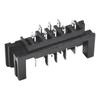 2pcs Connector Terminal Adapter Metal Plastic Silver