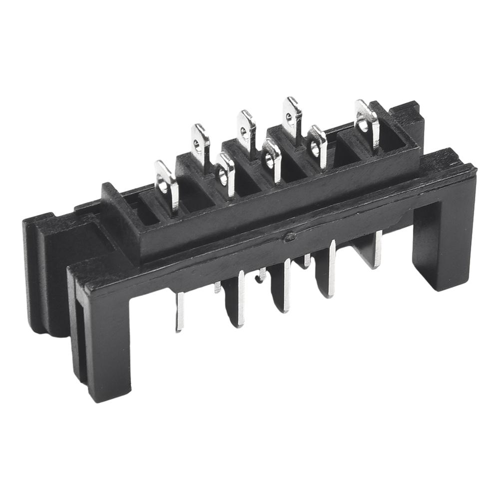 2pcs Connector Terminal Adapter Metal Plastic Silver