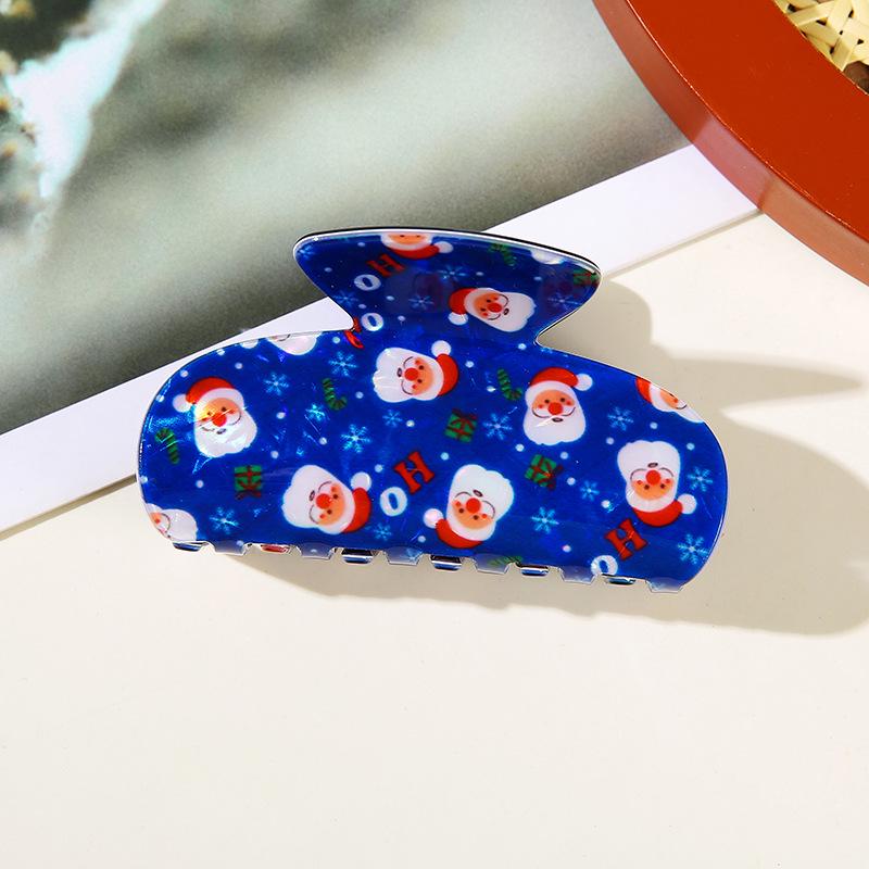 Shining Girl Christmas Floral Claw Clip - High-End Holiday Hair Accessory