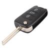 3 Button Flip Key Shell for Hyundai i10 i20 i30 ix20 ix35 Elantra Veloster Tucson and Kia Rio Ceed Picanto Sportage Sorento No Electronics