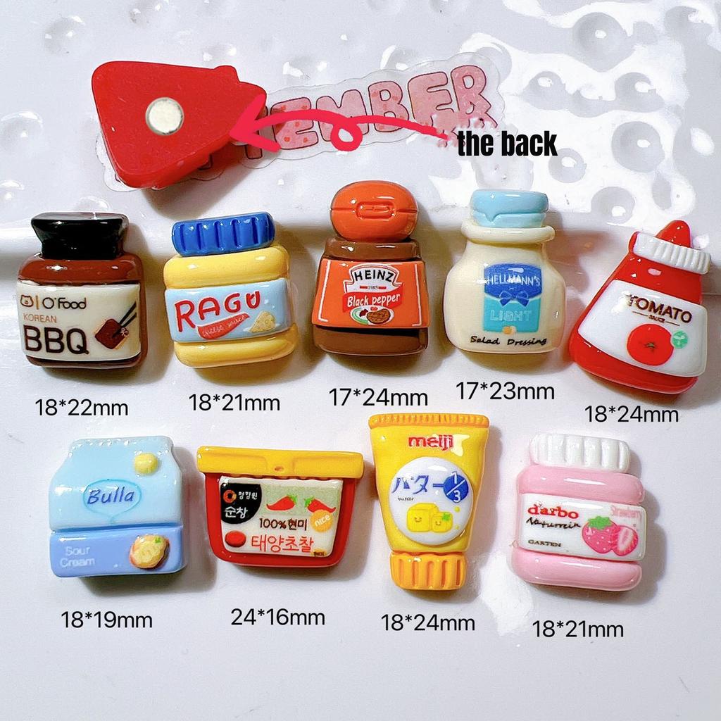 9 Stück Kühlschrankmagnete  Kawaii Cartoon Essen Kühlschrankmagnete  Niedliche Dekorative Magnete Personalisierter Kühlschrankmagnet Spindschrank