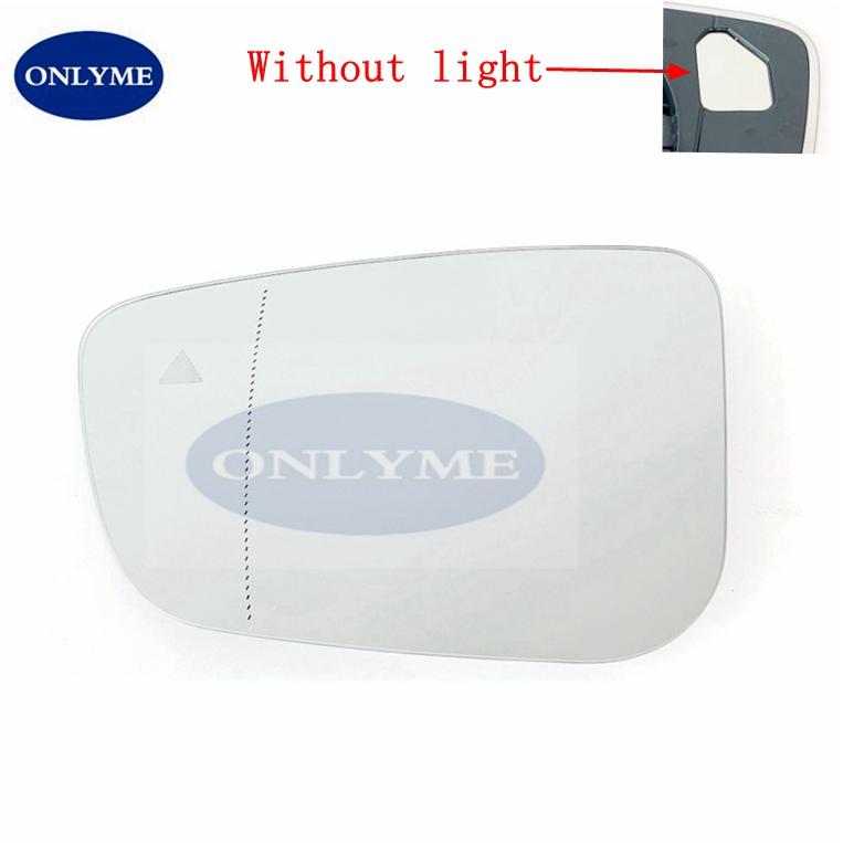 Car Wide Angle Heated Mirror Glass With Blind Spot Warning for BMW Series 3 G20 G21 / 5 G30 G31 / 6 G32 / 7 G11 G12 2015 -