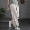 Cotton and Linen Literary Retro Bloomers Women's Spring and Summer Leggings Loose Solid Color All-match Casual Trousers