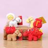 Cute Plush Year Of The Animal Horse Mascot Doll Pendant Backpack Hangings Decoration Gifts