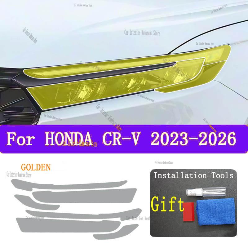 For HONDA CR-V (-2026) TPU Smoked Black Light Film Modification Accessories, Car Light Protection Film