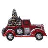 Christmas Resin Truck Toy Vintage Pickup Truck Car with Tree New Year Christmas Decoration Adornments Gift
