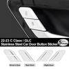 Adesivo Decorativo Pulsante Interruttore Serratura Porta Interna Auto Per Mercedes-Benz Classe C E GLC W206 C200 C260 C300 W214 X254 22-24 Ricambi