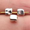Twisted-Pattern Small-Hole Spacer Beads Mini Antique Bronze Silver Jewelry Making String Beads Separator