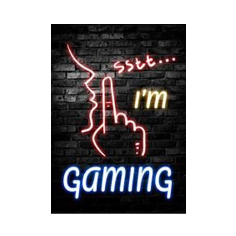 Nordic Cats And Gaming Neon Art Posters and Prints Canvas Painting Wall Pictures for Boys Game Room Wall Decor Home Decor