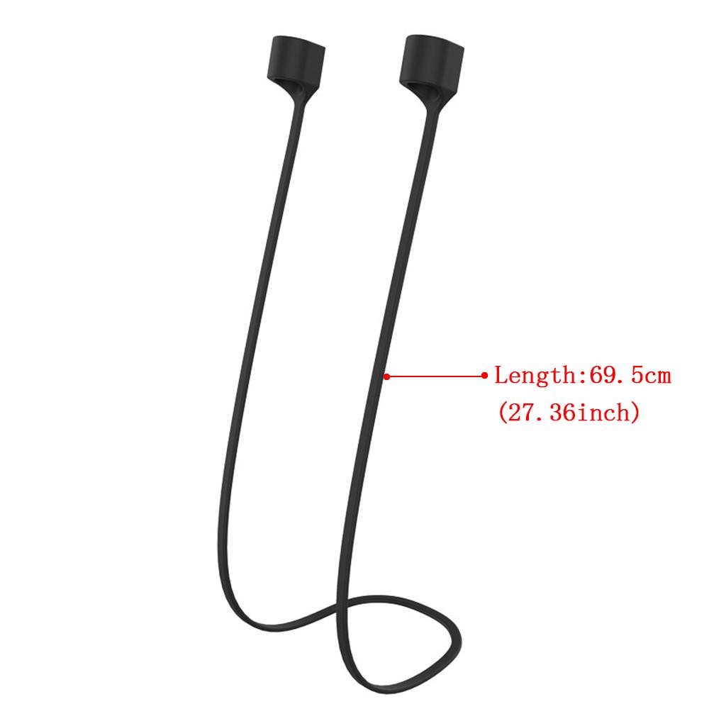 Magnetic Silicone Hanging Neck Headphone- Rope Anti-Lost Strap for Pro Headsets Sport Tether Straps