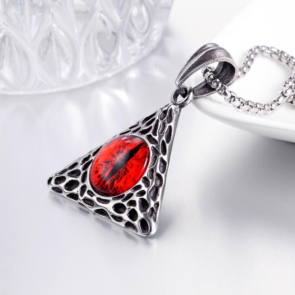 Wind Titanium Steel Rhombus Cross Necklace, Hip Hop Cold Neutral Wind Men And Women Wear Cross Stainless Steel