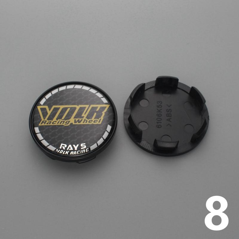 4pcs 53mm/48mm clip rays wheel center cap for rims wheel cover hub cap volk logo emblem stickers rays racing