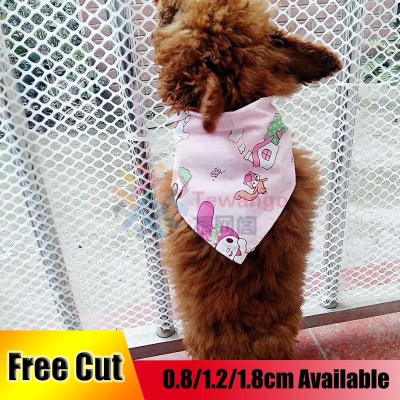 Tewango Anti-Falling Network For Cat Pet Balcony Safety Fence DIY Plastic Mesh Net Stairs Protection 0.8/1.2/1.8cm Grid