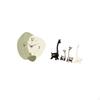 Giraffe Wall Clock Modern Ceramic Decor for Kitchen Office Bedroom Farmhouse Table Centerpiece