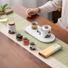 Thousand-Mile Rivers and Mountains Hand-painted Ceramic Tea Set