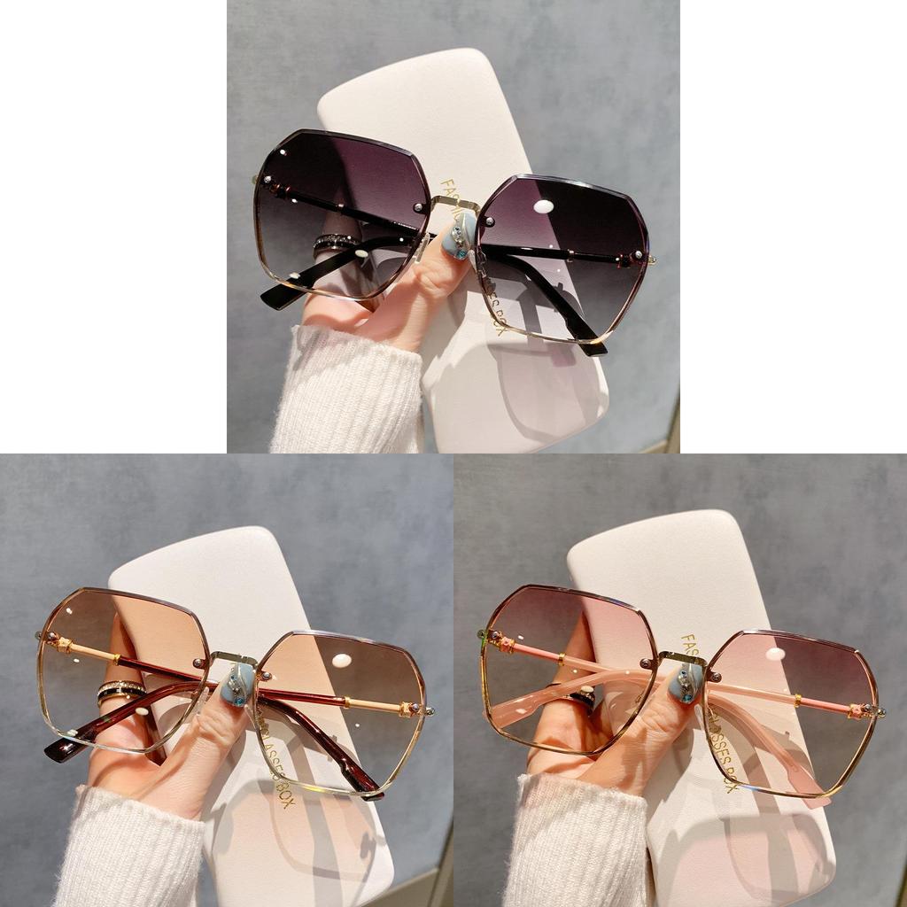 Fashion Round Female Sunglasses With Uv400 Protection For Summer Travel
