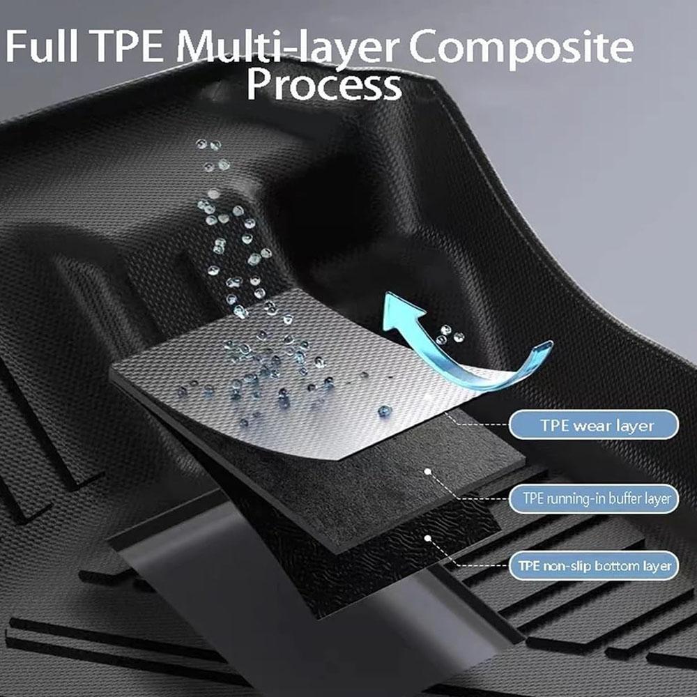 Floor Mats For BYD Dolphin Mini Seagulls EV 2024 2025 Trunk Mats Waterproof Non-slip Carpet Back Seat Protector Boot Liner Tray