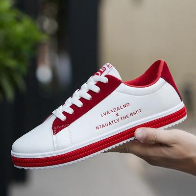 Pánské tenisky Neformální sportovní obuv pro muže Lehká PU kůže prodyšná obuv Pánské ploché bílé tenisky Zapatillas Hombre