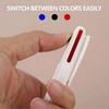 6-Piece 3-in-1 Retractable Multicolor Ballpoint Pen Set
