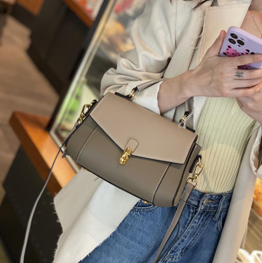 Genuine Leather Women's Bag New Trendy All-match Messenger Shoulder Bag Ladies Fashi First Layer Cowhide Handbag High Quality