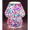 Mushroom Shaped Mosaic Glass Lamp for Home/Office/Festival Decoration (Bulb Not Included)