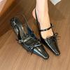 Fashion Bow High Heeled Sandals Women Pointed Toe Sexy Shoes Elegant Woman Slippers Summer 2025 Dress Luxury Pumps Fashion Ladies Shoes
