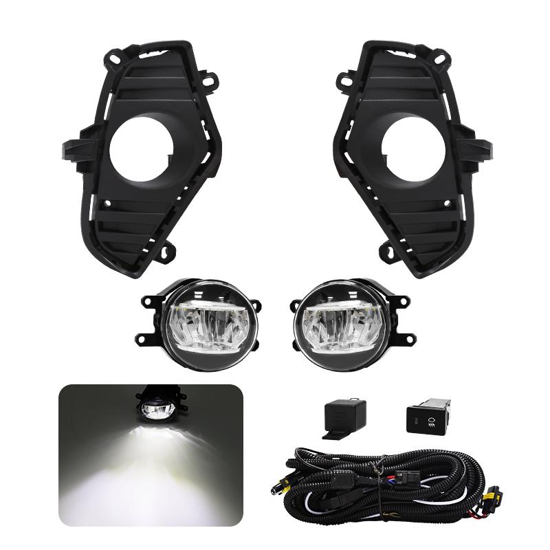 Car Fog Lamp Assembly for Toyota RAV4 2019 2020 2025 Driving Light Auto Hglogen Lamp LED Daylight