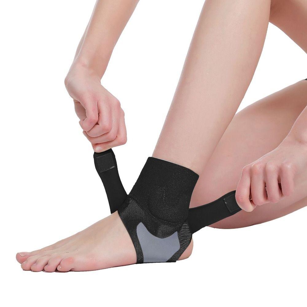 Elastic Compression Ankle Strap Anti-Sprain Sports Ankle Protector Ankle Support Brace Foot Sprain чёрный