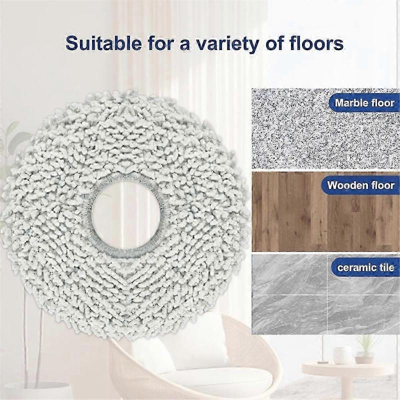 12 Pack Washable Mopping Pads for Dreame L10S /L10/ L20 / L30/ X30/ Ecovacs Deebot X2 Omni/ T20 Omni