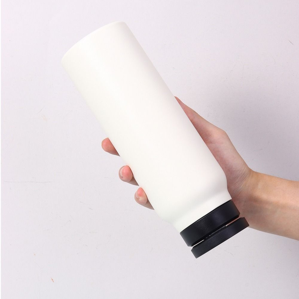 With Magnetic Phone Holder Insulated Water Bottle Stainless Steel Thermos Cup  Cycling