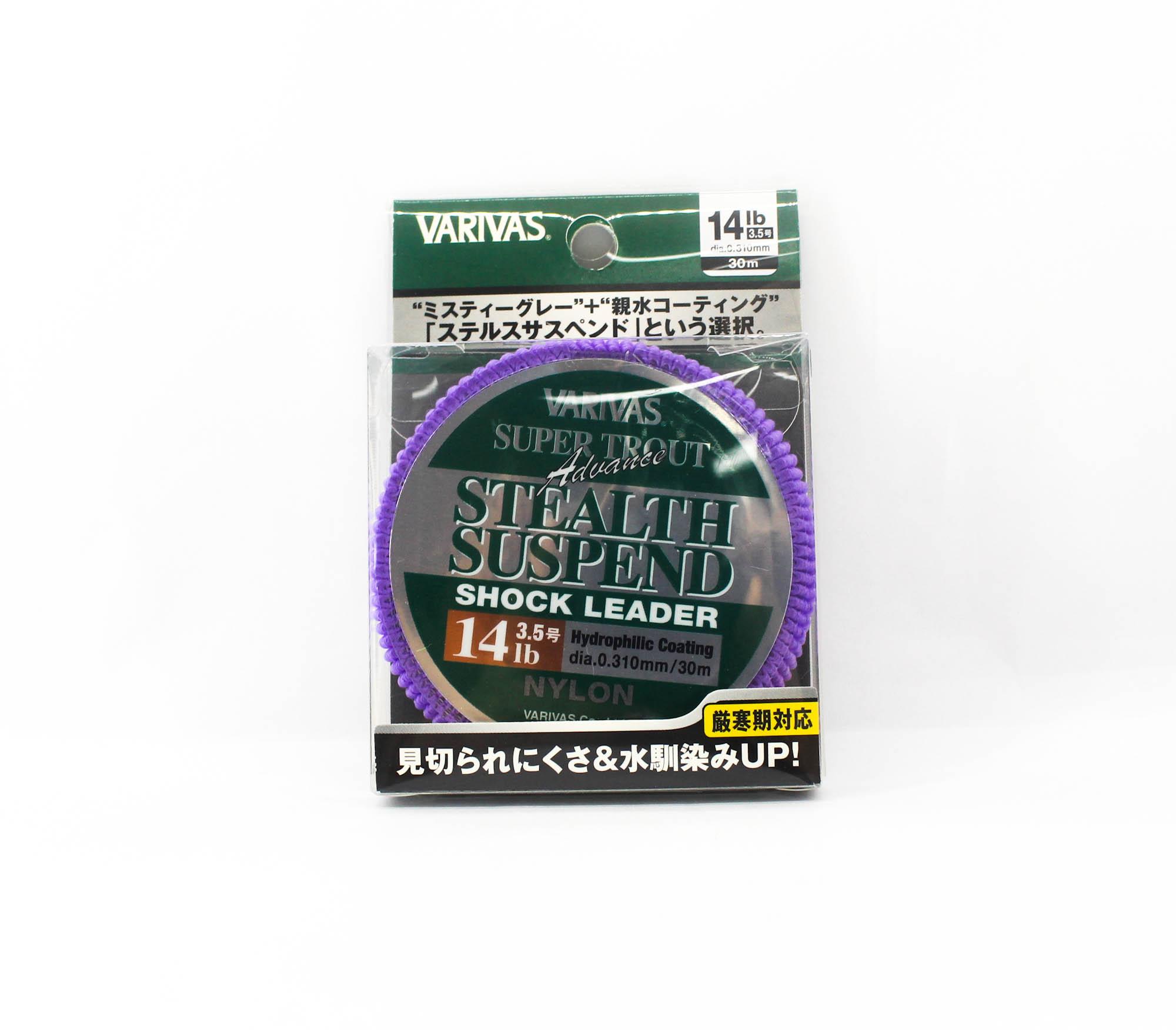 Varivas Nylon Super Trout Advance Stealth Suspend Leader 30m 14lb (1461) чистый