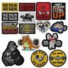 PHOENIX IKKI gym training sports exercise embroidery patch appliqué DIY decoration dumbbell