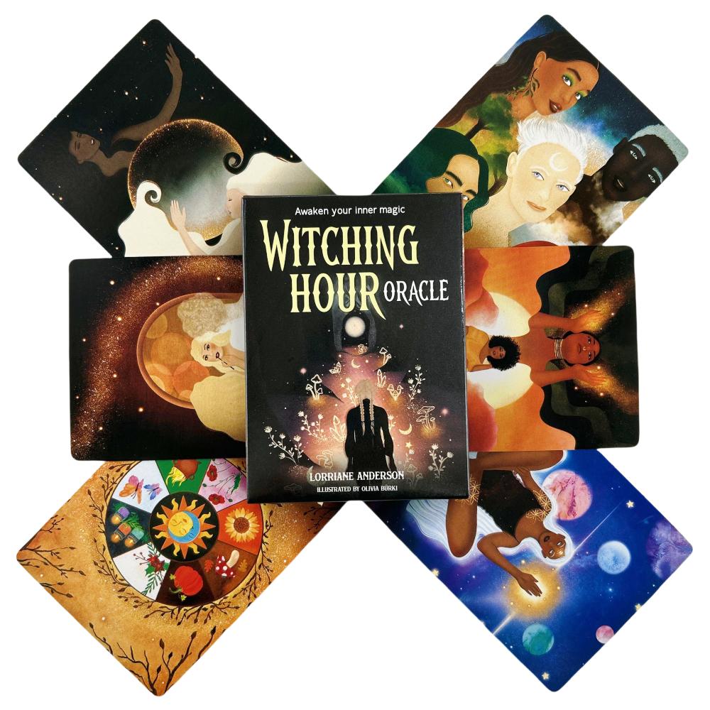 Magic Witching Hour Oracle Cards Divination Deck English Vision Edition Tarot Board Playing Game For Party