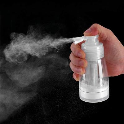 180ML Friseursalon Puder Sprühflasche Friseur Haarschnitt Talkum Nachfüllbarer Kunststoffbehälter Tragbares Styling-Werkzeugzubehör
