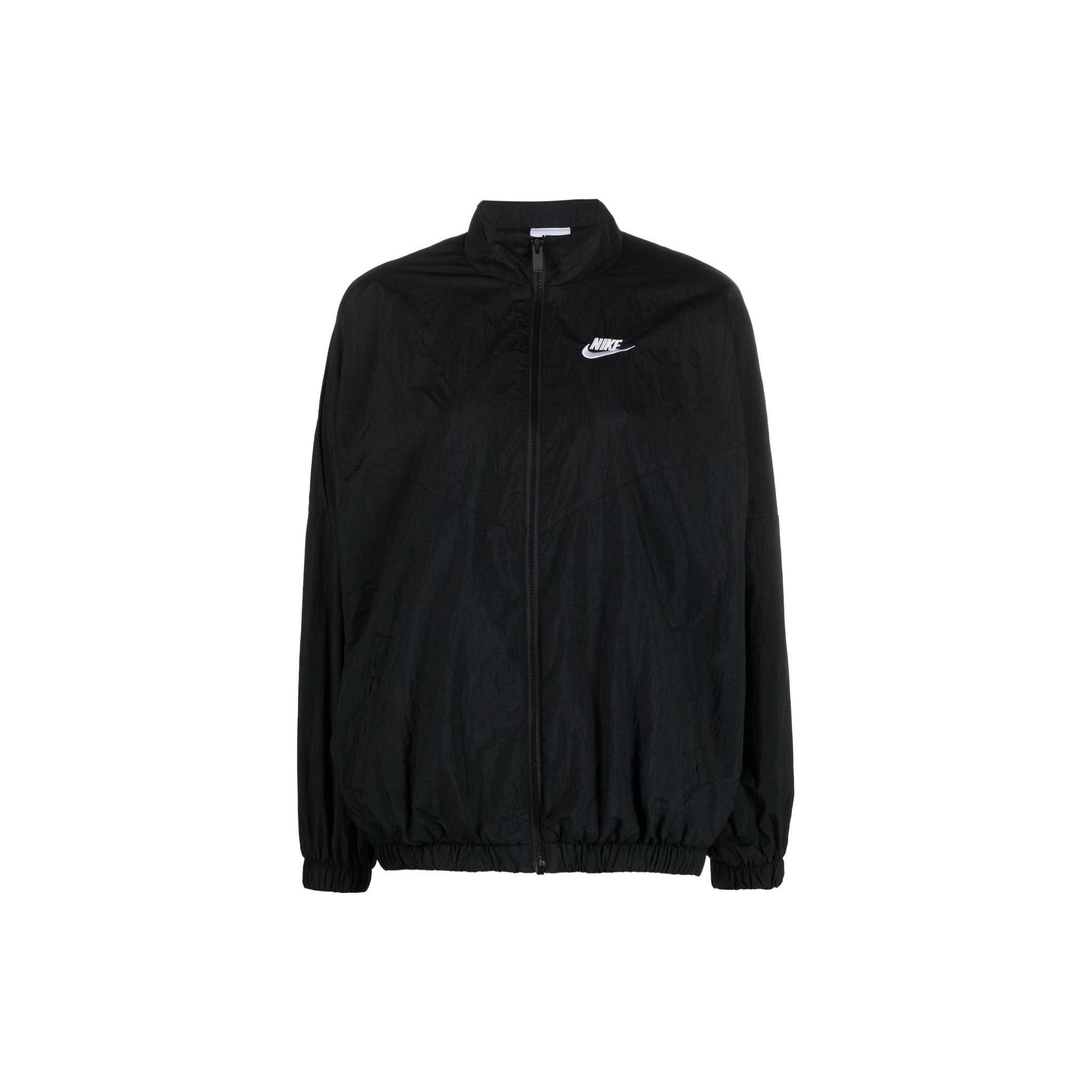 

Nike SS23 Embroidered Logo Zip Jacket Women Outerwear Black DM6185-010