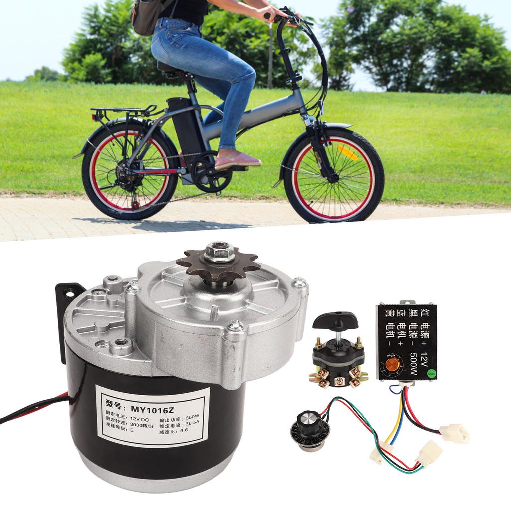 12V 350W Gear Reduction Electric Motor With Controller Inverted Switch 12V 500W Speed Control Knob