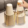 Elegant Cup Holder Stand For Disposable Tea Coffee Cup Modern European Portable Luxury Home Organizer With Extended Mug Display Rack And Storage Shelf