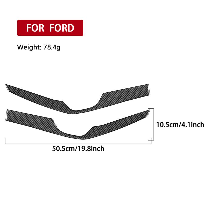 For Ford Focus 2012—2018 Carbon Fiber Car Accessories Front Door Armrest Handle Panel Decorative Cover Trim Sticker Modification