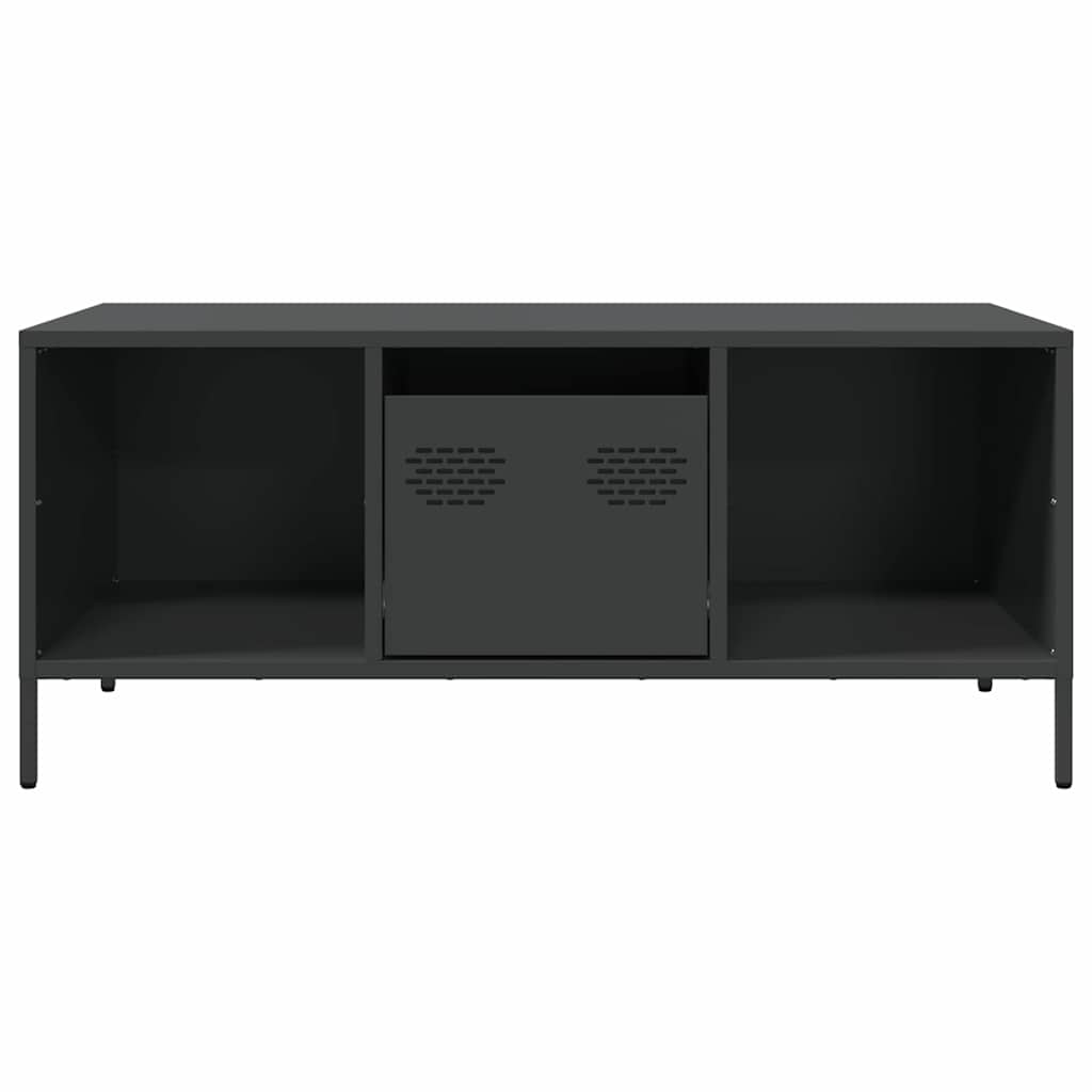Black Coffee Table 101.5 x 50 x 43.5 cm Cold Rolled Steel