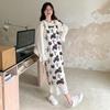 2025 Trendy French Printed Vest & Hollow Long Skirt Set: Sweet, Gentle Two-Piece Dress Suit