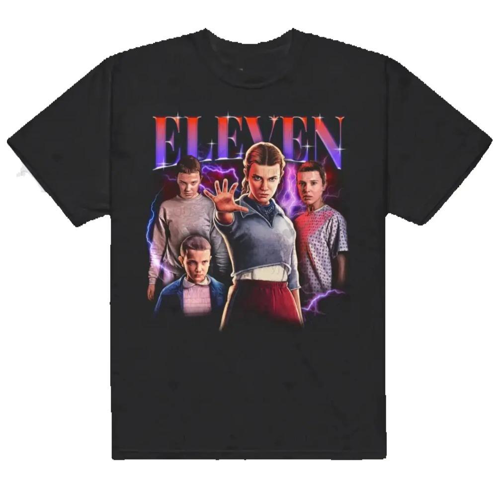Children's T-shirt S-Stranger T-Things Eleven Maxine T-shirt Cotton Short Sleeved Fashionable Daily Street Wear, Fast Delivery
