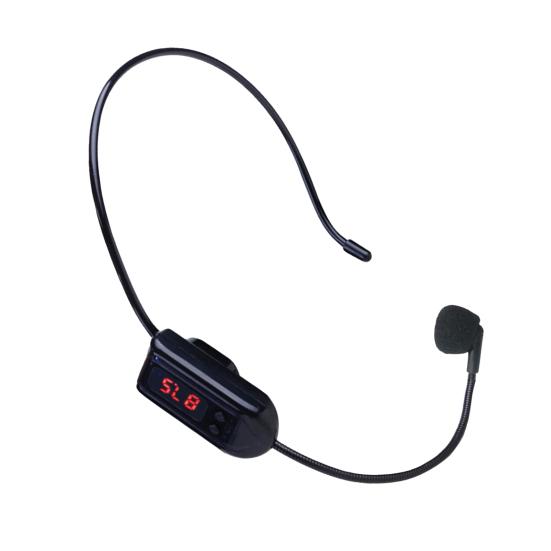 

Беспроводной микрофон на голову, высокая чувствительность, портативный FM-передатчик, гарнитура, мегафон, радиомикрофон для экскурсовода чёрный