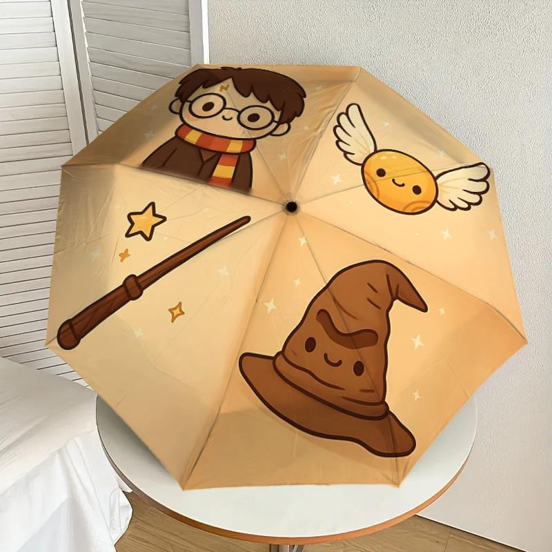 1PC Warner Harry Potter, Sorting Hat Umbrella-8-Rib Reinforced, Automatic Open, Lightweight & Durable-A65