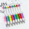 DIY Crafting Pens Beadable Pen, Colorful Fancy Beaded Ballpoint Decorative Gift for Students, Party Favors, Creative Office Supplies Giftable